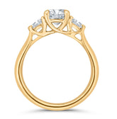 14K Yellow Gold Diamond 3 Stone Engagement Ring- Special Order Only